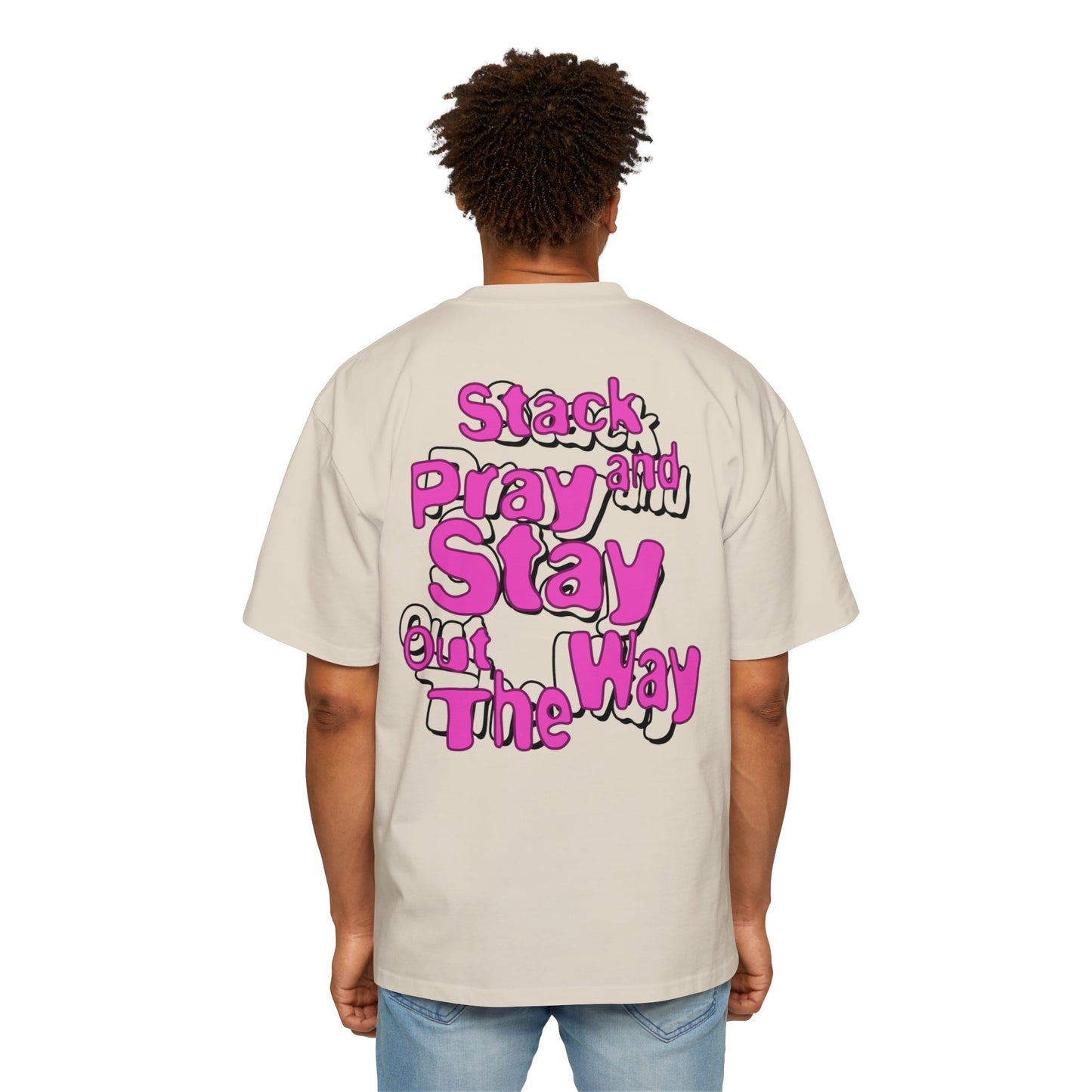 Foreign Dreams Stack and Pray T-Shirt - Pink