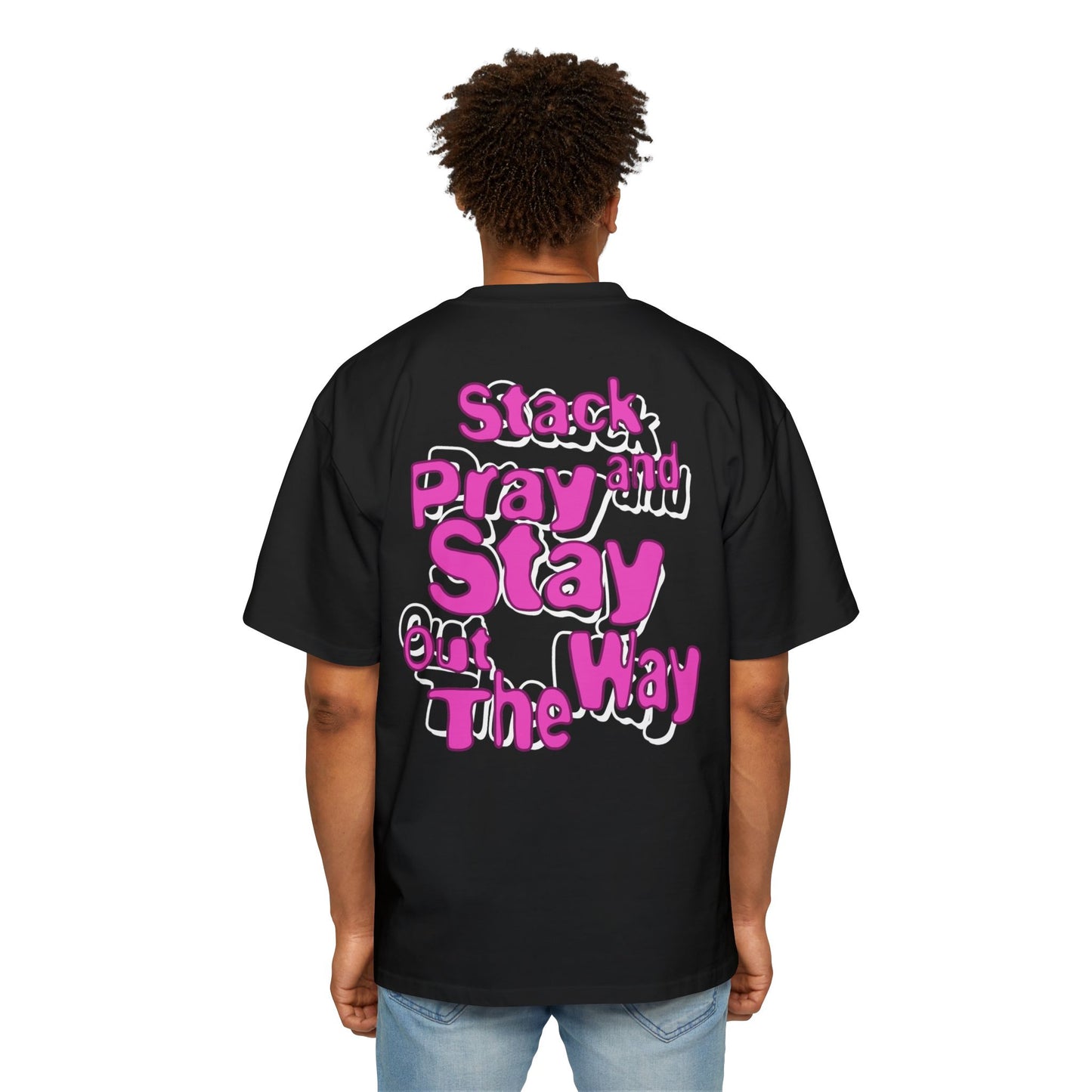 Foreign Dreams Stack and Pray T-Shirt - Pink