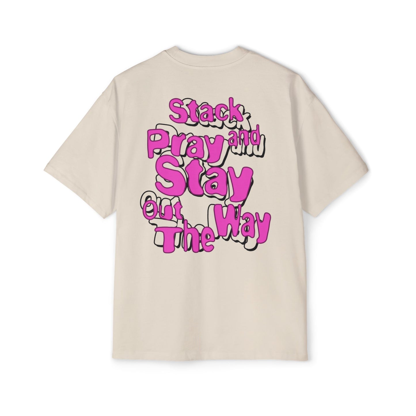 Foreign Dreams Stack and Pray T-Shirt - Pink